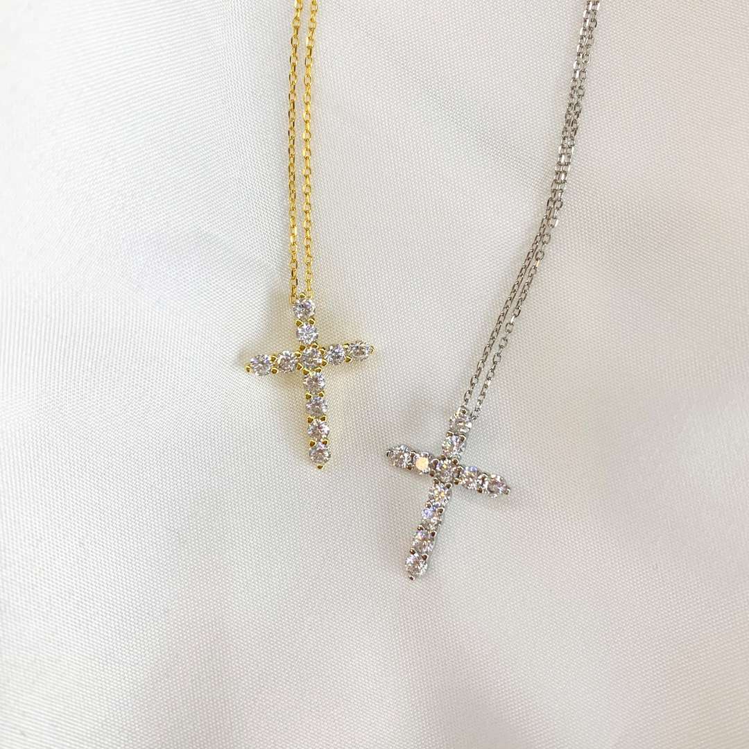 Pomuse Unique Cross Shape Necklace