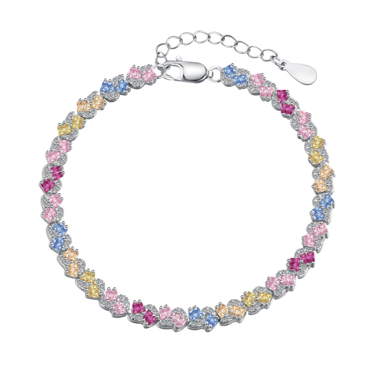 Pomuse Ornate Colorful Flower Shape Party Bracelet