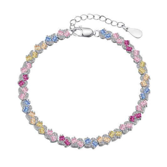 Pomuse – Verziertes, buntes Party-Armband in Blumenform
