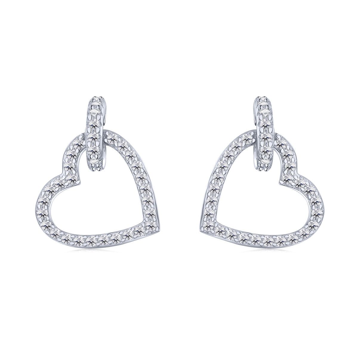 Pomuse Dainty Heart Shape Earrings