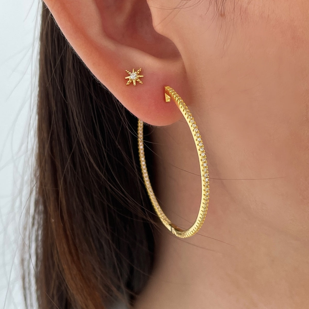 Pomuse Popular Large Hoop Earrings