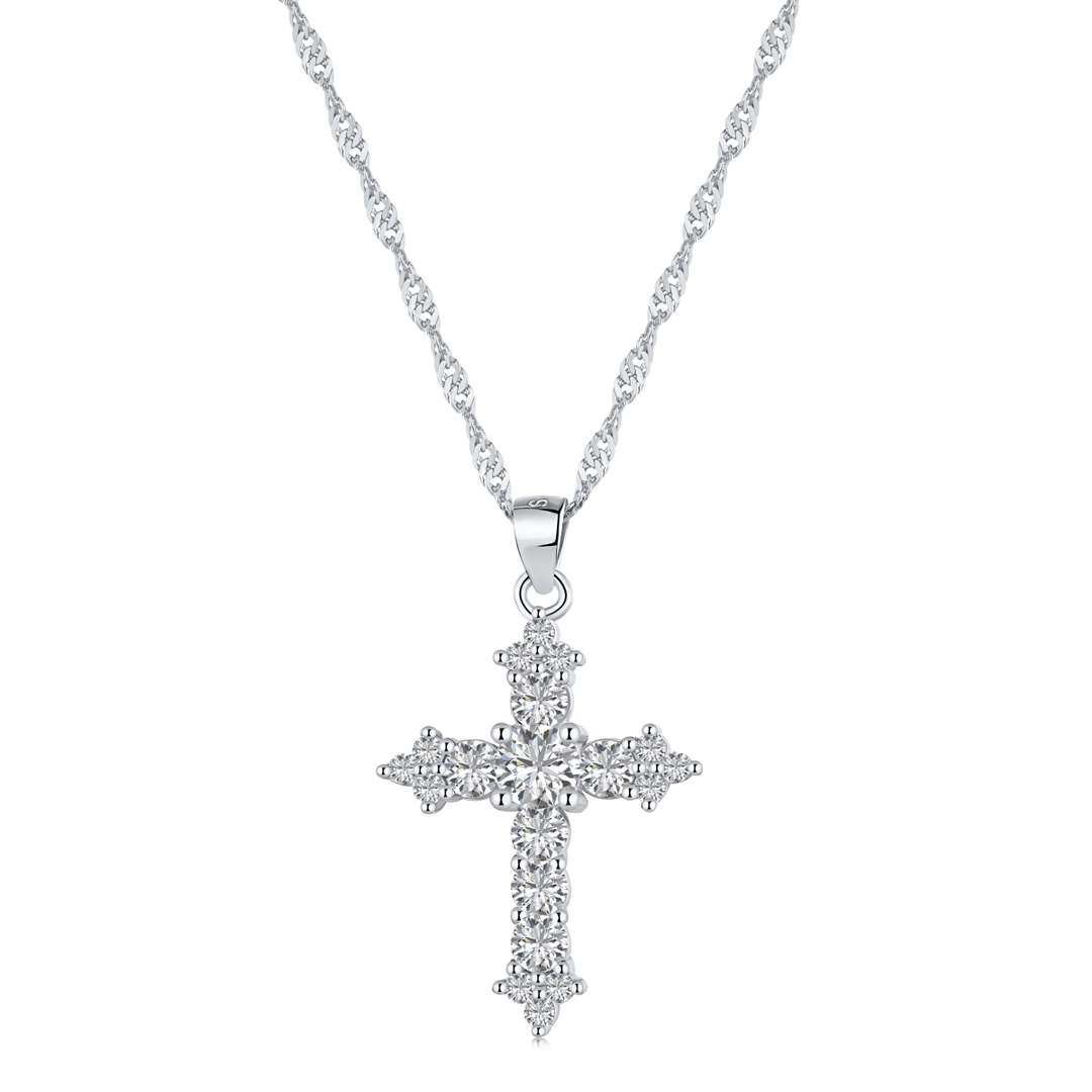 Pomuse Delicate Cross Shape Necklace