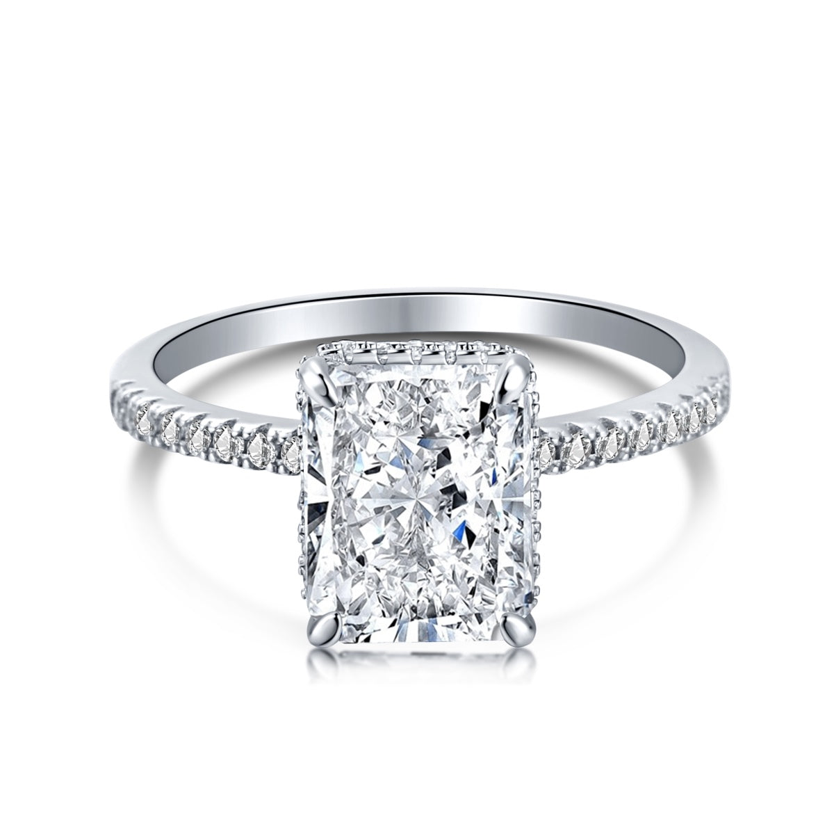 Pomuse 4.0 Carat Luxurious Engagement Ring