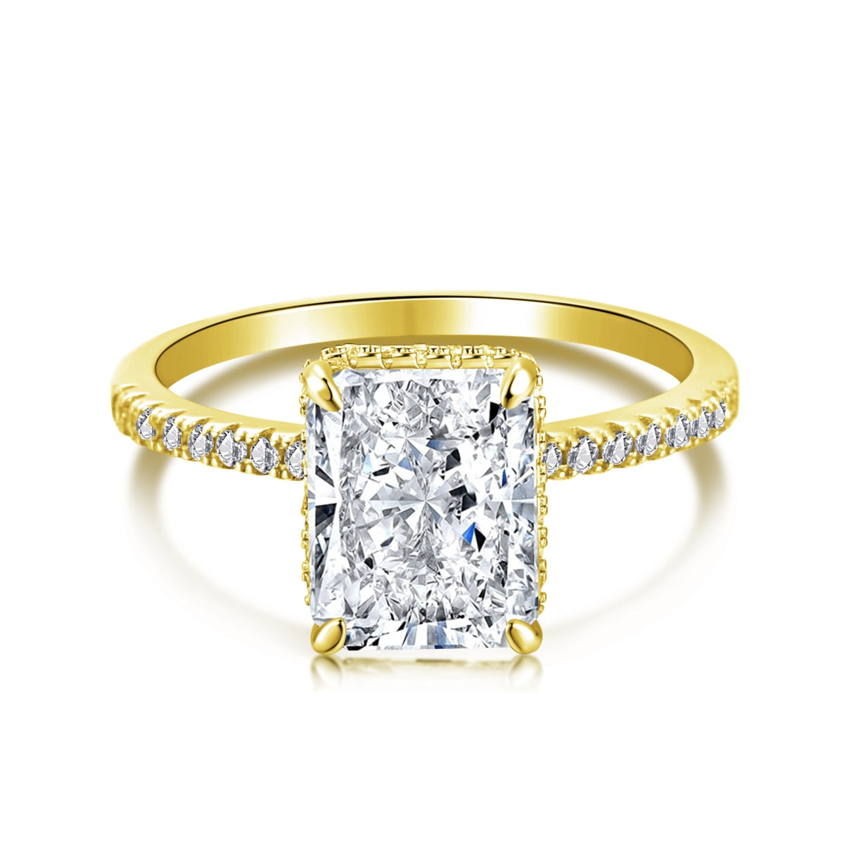 Pomuse 4.0 Carat Luxurious Engagement Ring