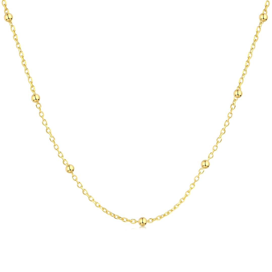Pomuse Small Bead Clavicle Chain Simple Necklace