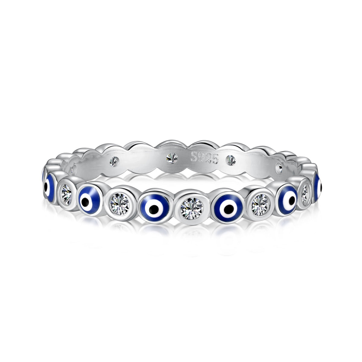 Pomuse Sparkling Vibrant Round Shape Daily Ring