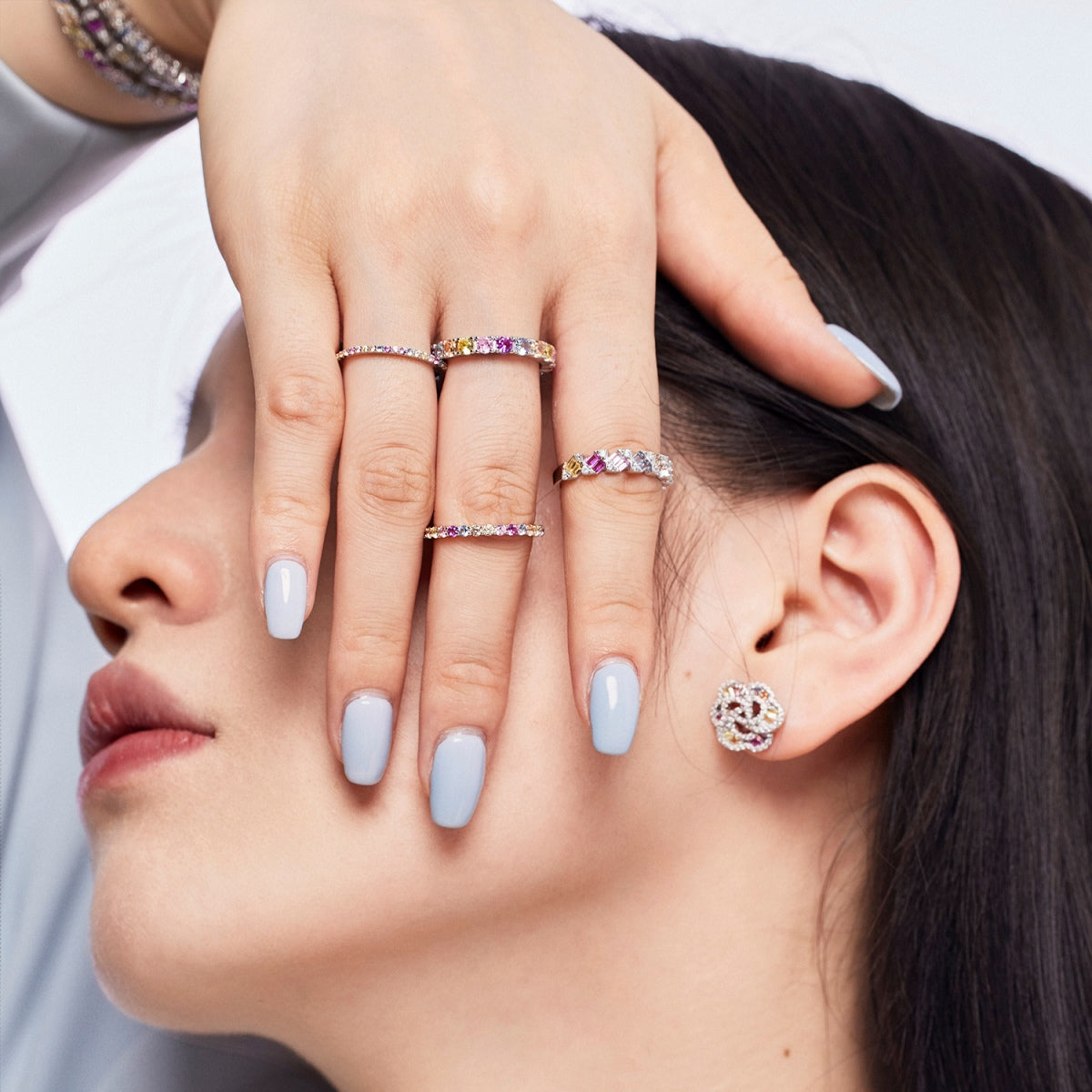 Pomuse Unique Scintillating Round Cut Daily Ring