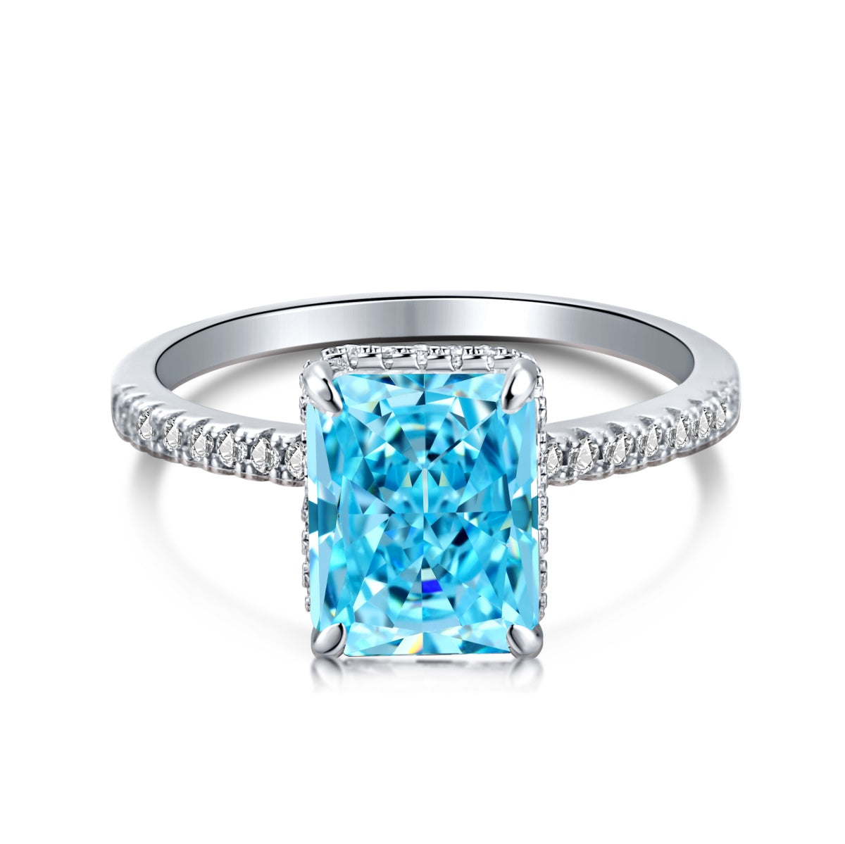 Pomuse 4.0 Carat Luxurious Engagement Ring