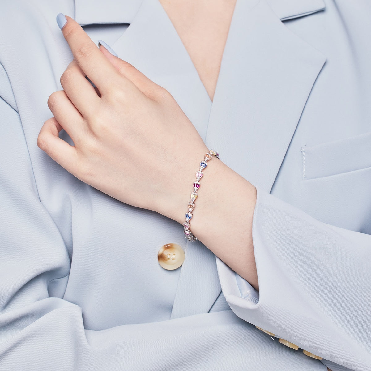 Pomuse Radiant Water Drop Shape Daily Bracelet