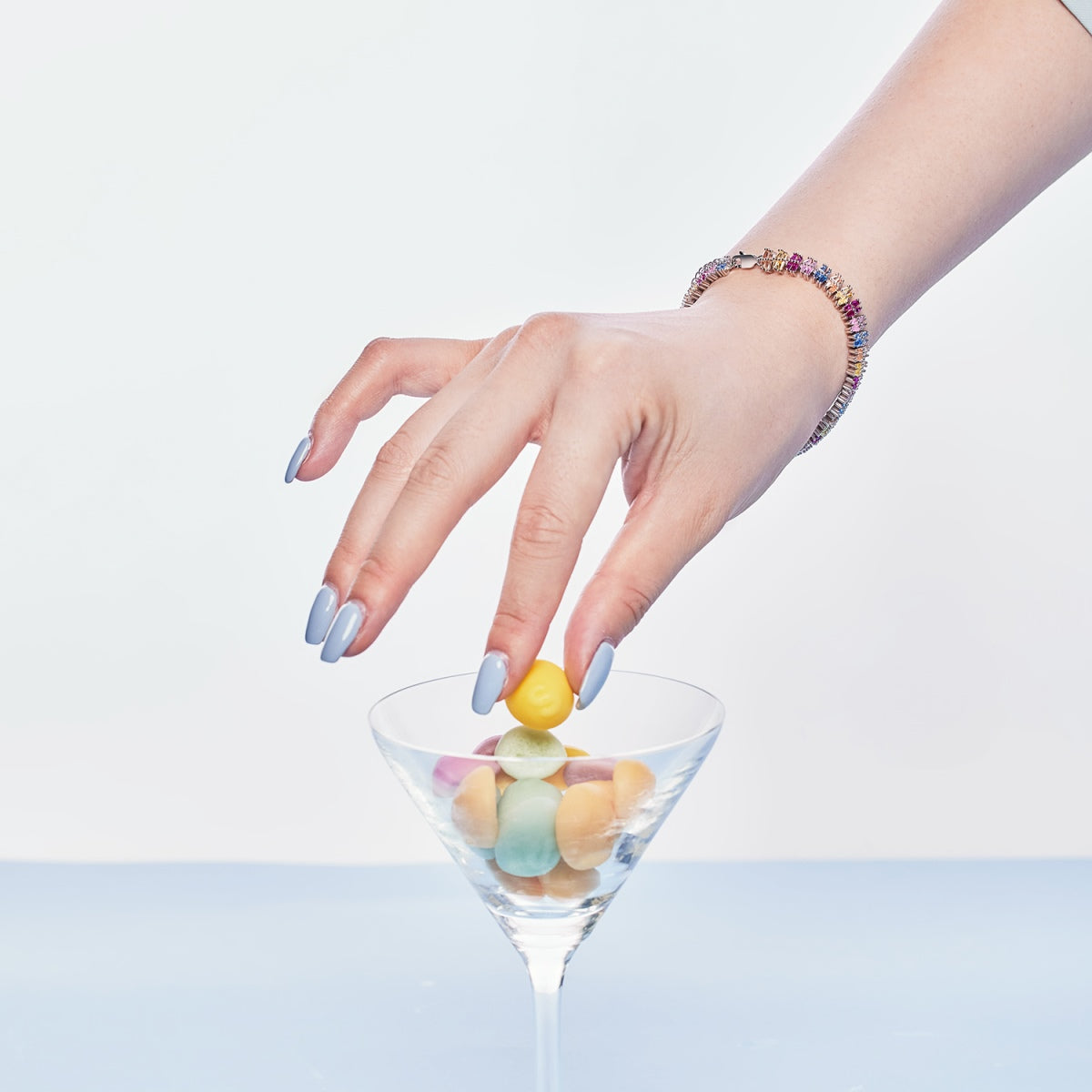 Pomuse Sparkling Exquisite Multi Cut Party Bracelet
