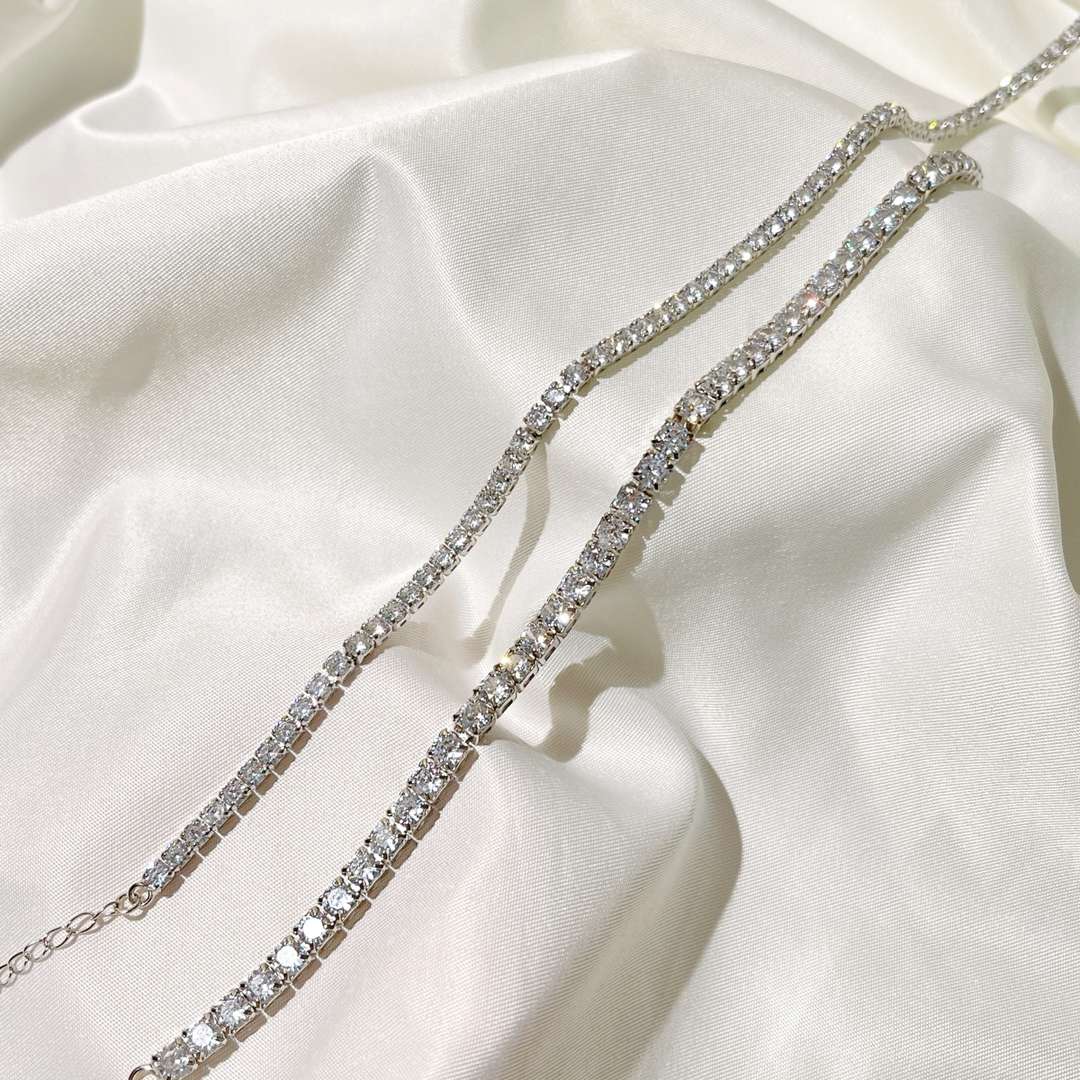 Pomuse – Elegante Tennisketten-Halskette