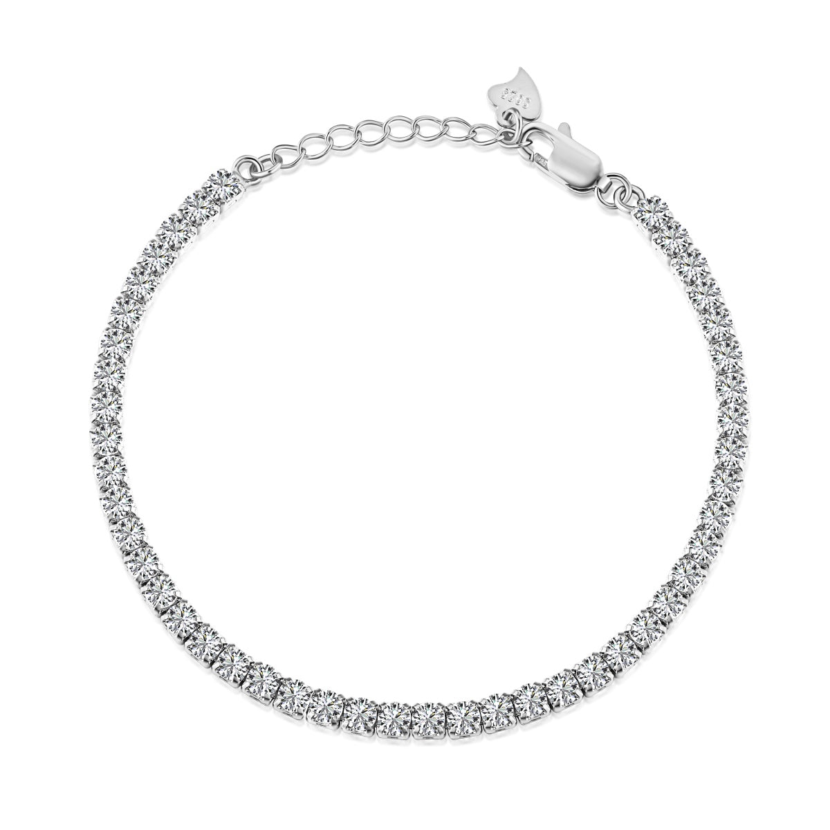 Pomuse Sparkling Round Cut Daily Bracelet