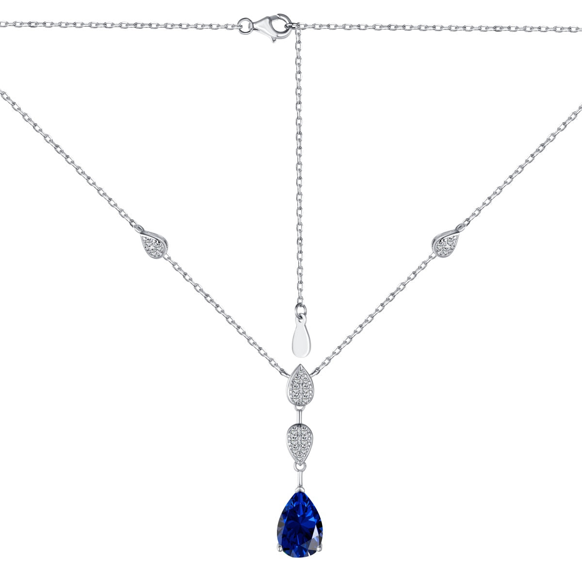 Pomuse Dazzling Pear Cut Necklace