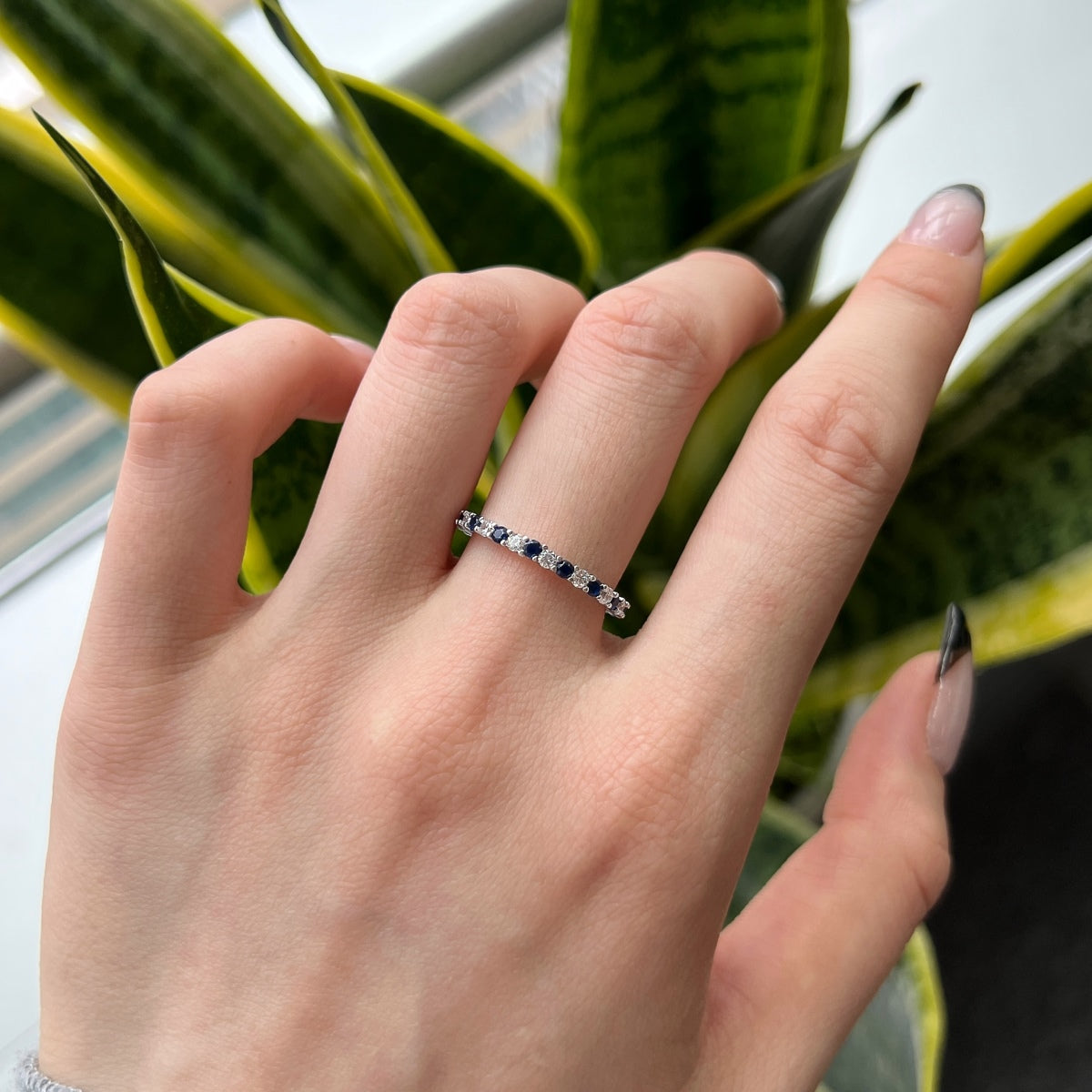 Pomuse – Exquisiter, farbenfroher Tennisring mit Rundschliff