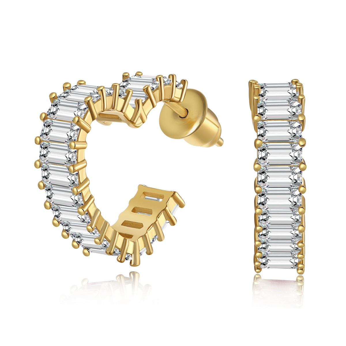 Pomuse Radiant Heart Cutout Earrings