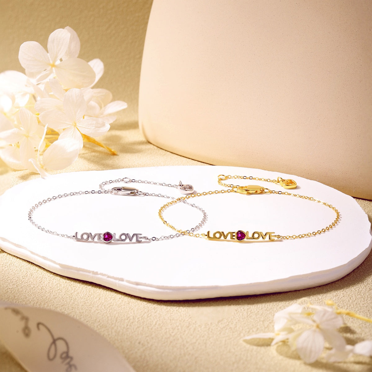 Pomuse Romantic Heart Shape Lover Bracelet