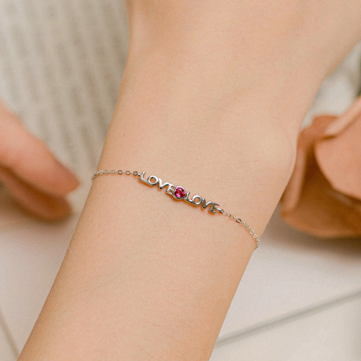 Pomuse Romantic Heart Shape Lover Bracelet