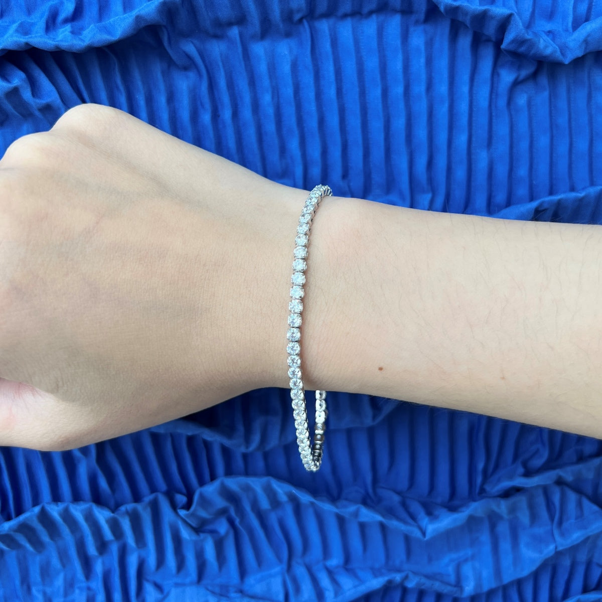 Pomuse Sparkling Round Cut Daily Bracelet