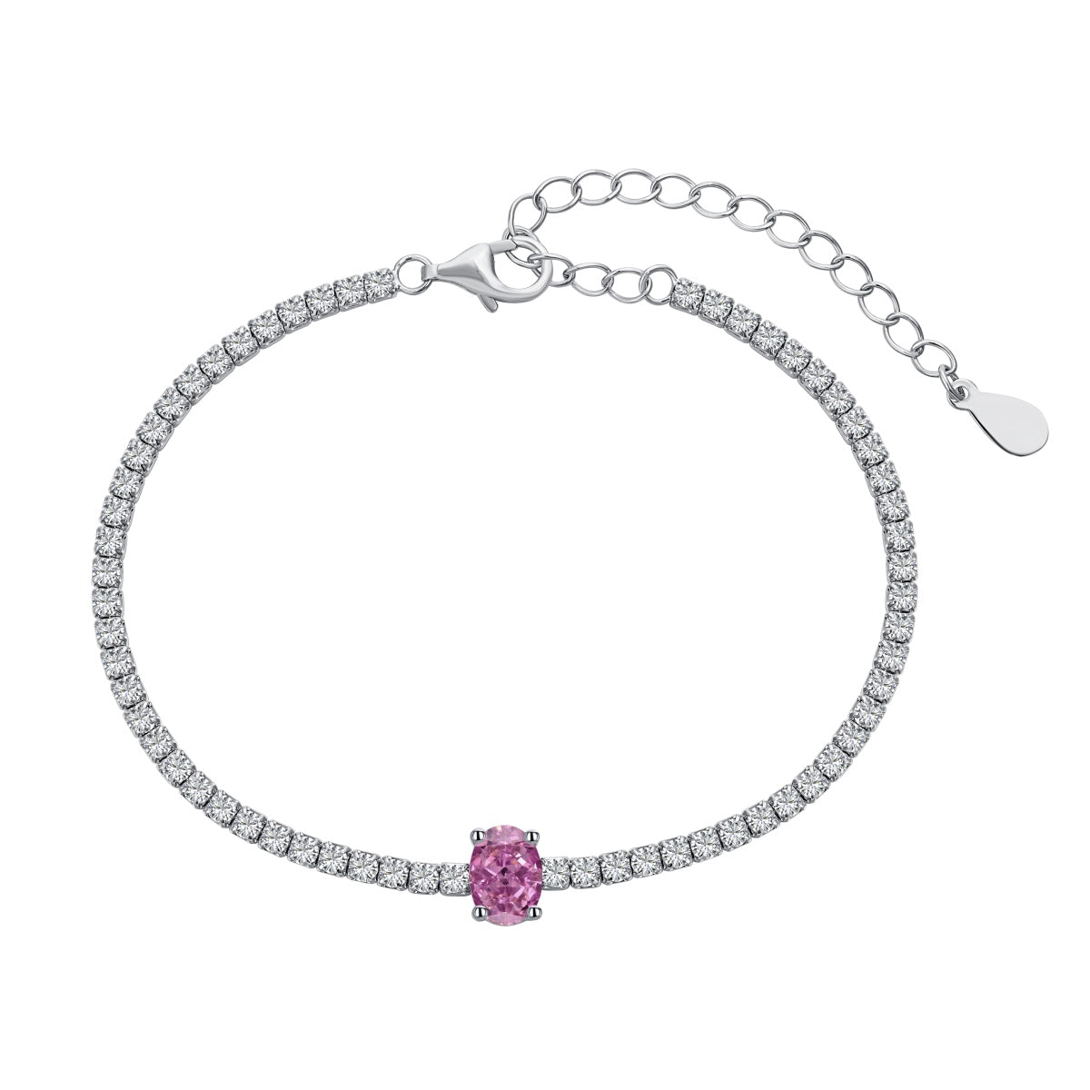 Pomuse 0.75 Carat Exquisite Oval Cut Daily Bracelet