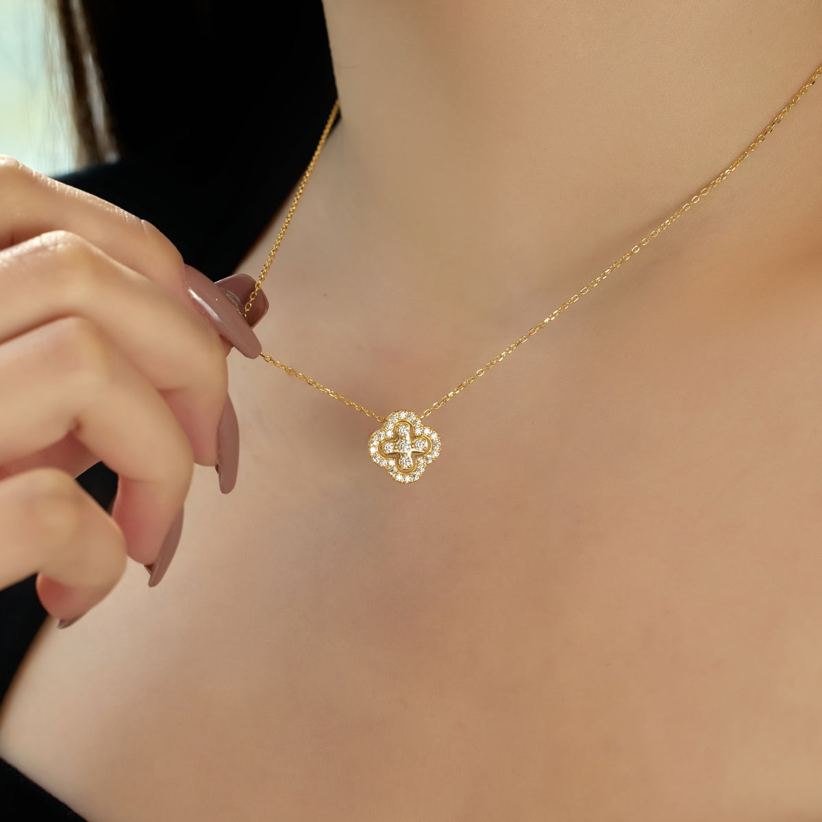 Pomuse Four-Leaf Clover Various DIY Wearable Necklaces