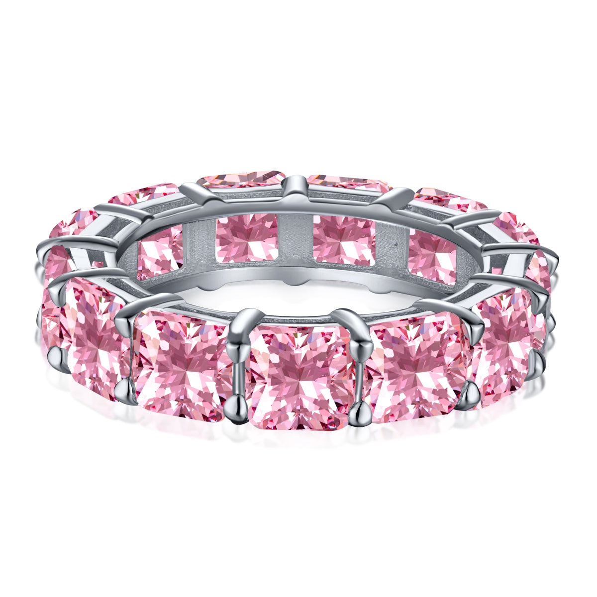 Pomuse – Eleganter Tennisring im Prinzessschliff