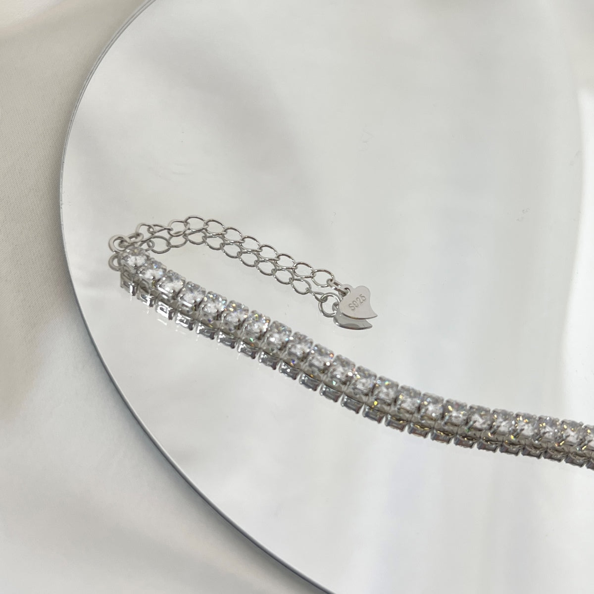 Pomuse Sparkling Round Cut Daily Bracelet
