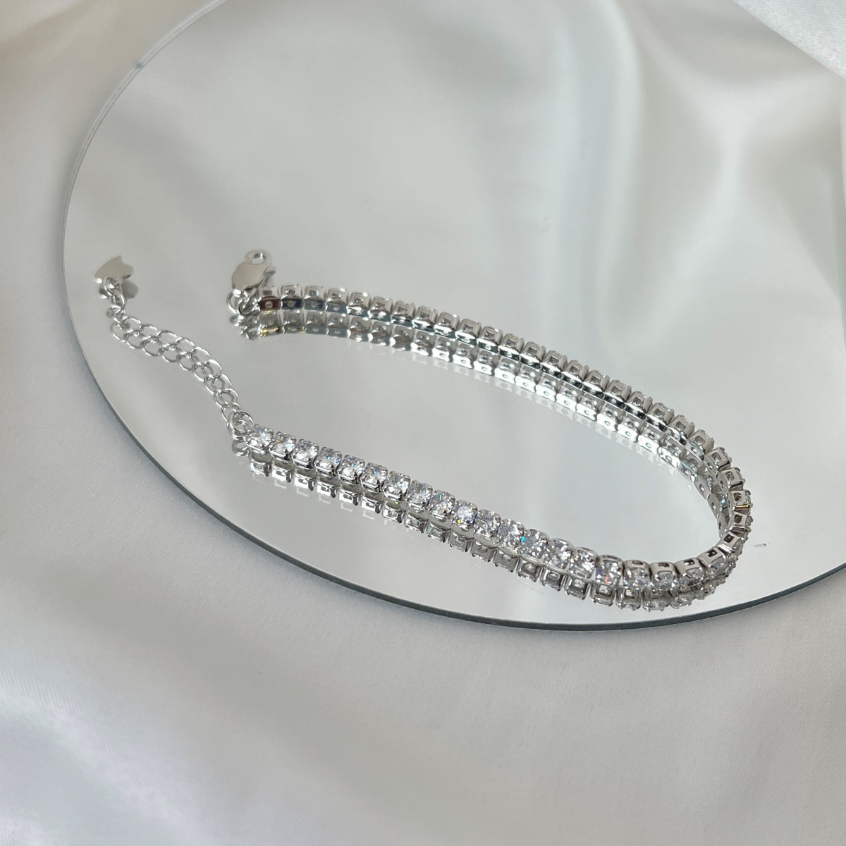 Pomuse Sparkling Round Cut Daily Bracelet