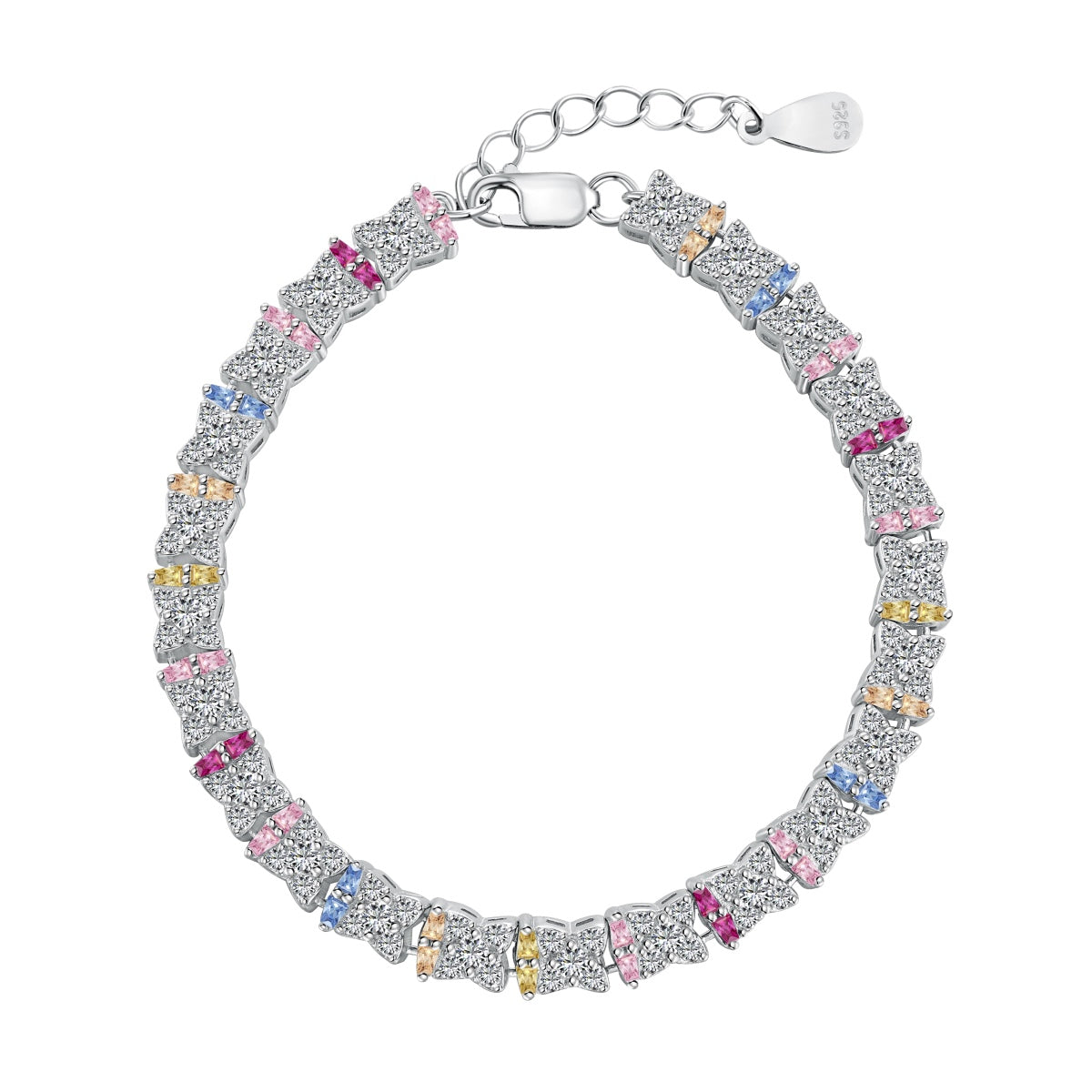 Pomuse Unique Colorful Flower Shape Daily Bracelet