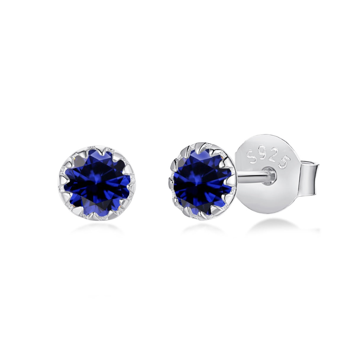 Pomuse Sparkling Colorful Round Shape Earrings
