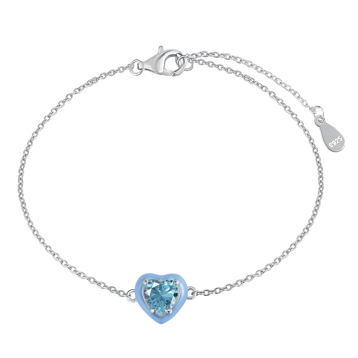 Pomuse Sparkling Romantic Heart Shape Lover Bracelet