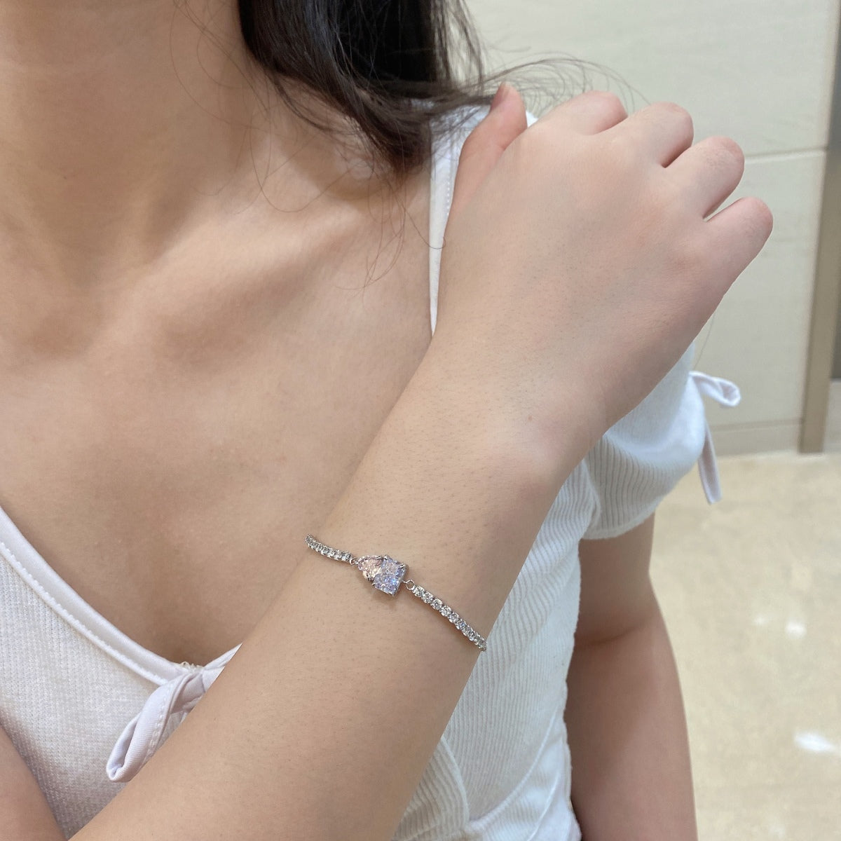 Pomuse Dazzling Unique Multi Shape Lover Bracelet
