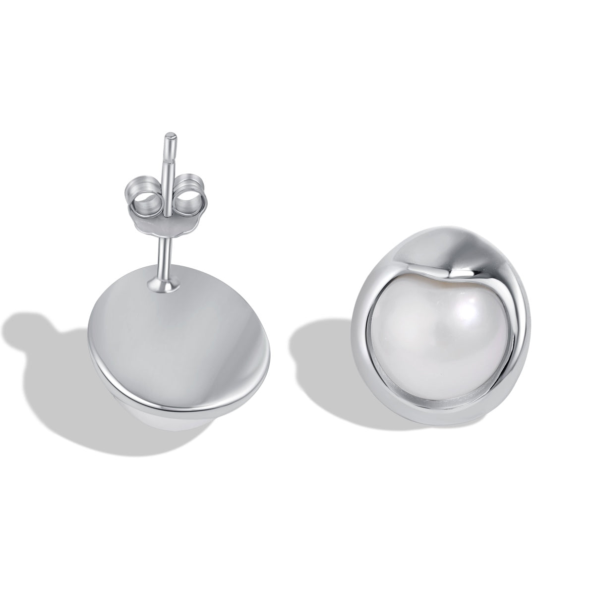 Pomuse Dainty Bread Pearl Earrings