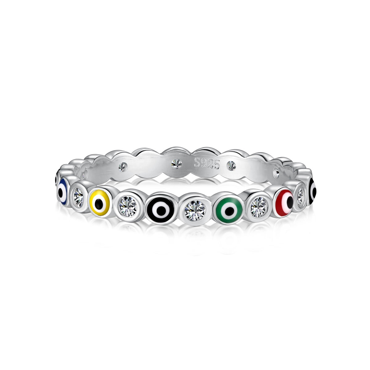 Pomuse Sparkling Vibrant Round Shape Daily Ring