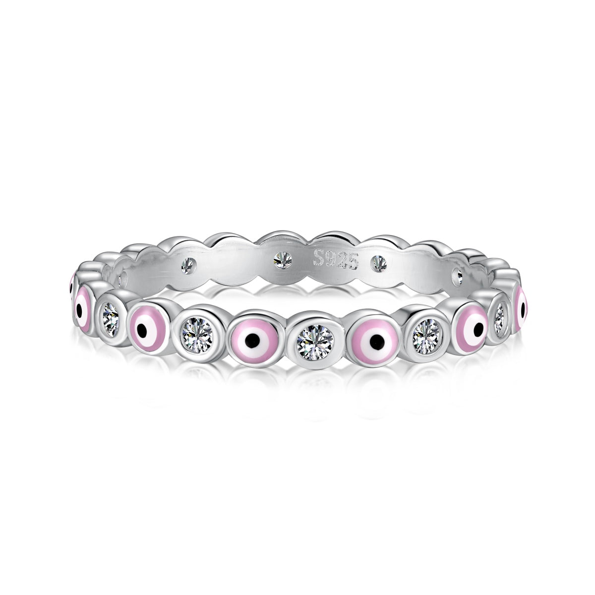 Pomuse Sparkling Vibrant Round Shape Daily Ring