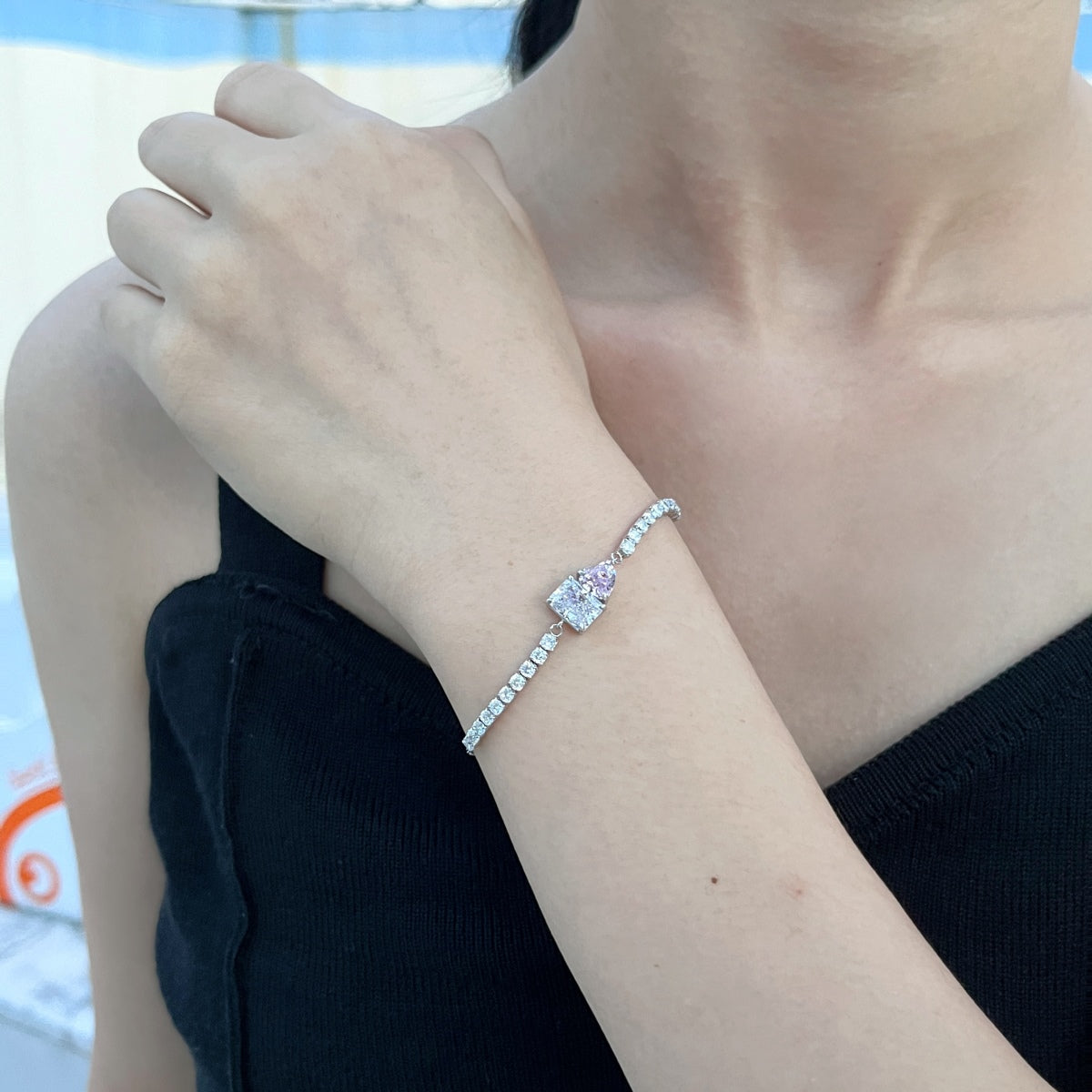 Pomuse Dazzling Unique Multi Shape Lover Bracelet
