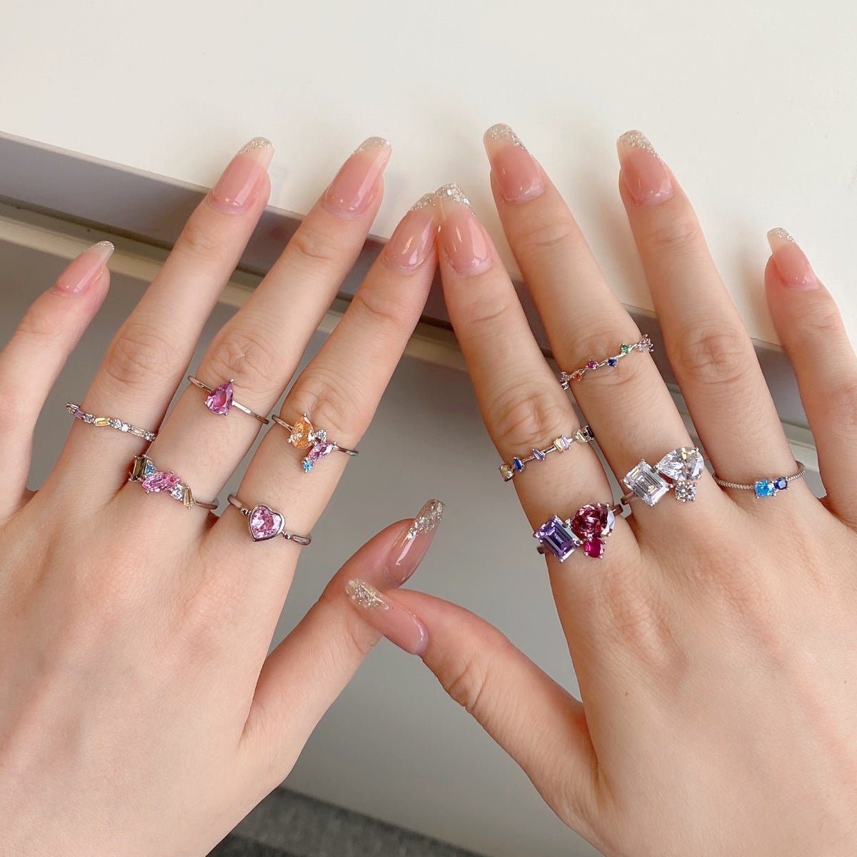 Pomuse Unique Trapezoid Cut Daily Ring