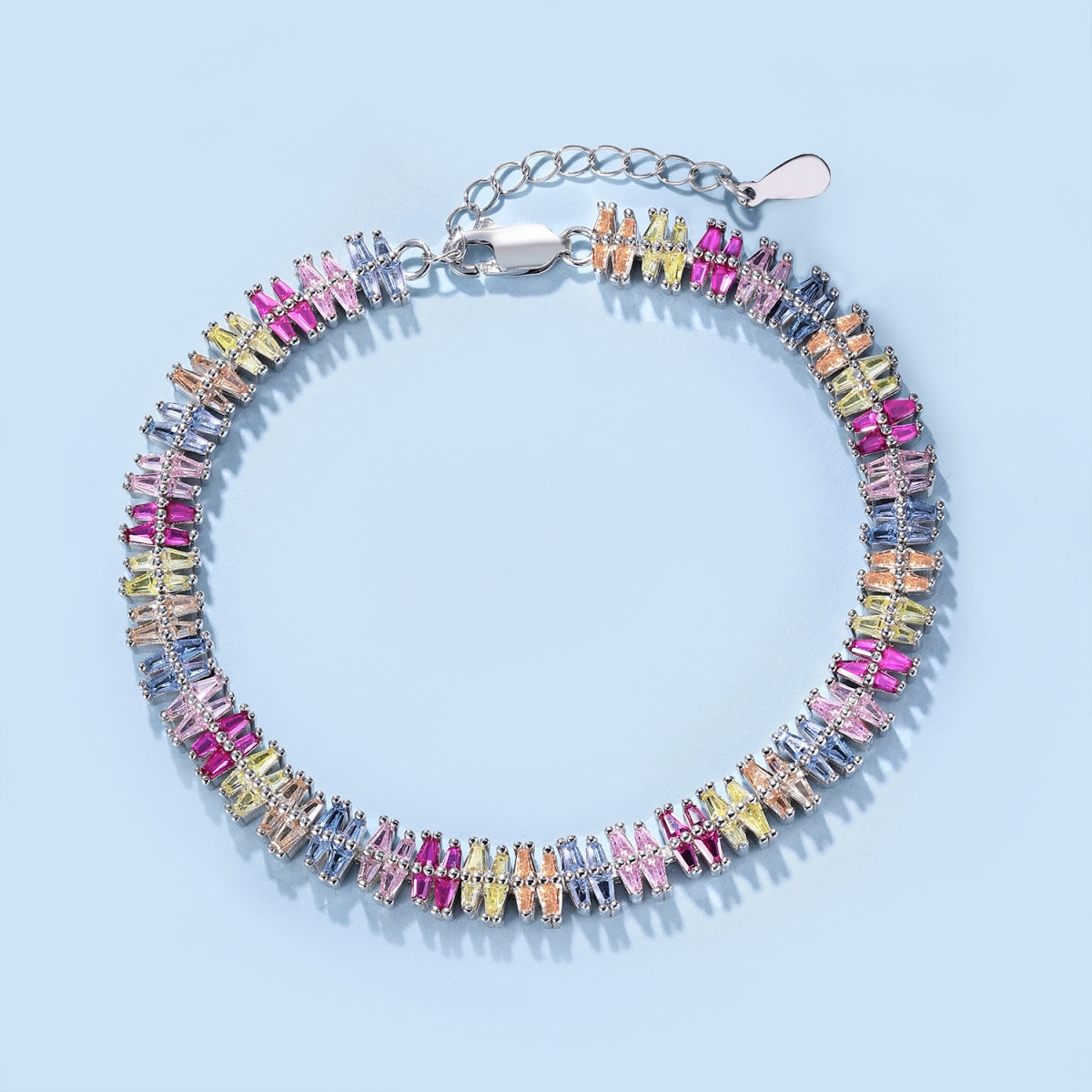 Pomuse Sparkling Exquisite Multi Cut Party Bracelet