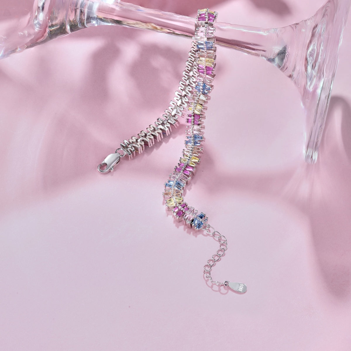 Pomuse Sparkling Exquisite Multi Cut Party Bracelet