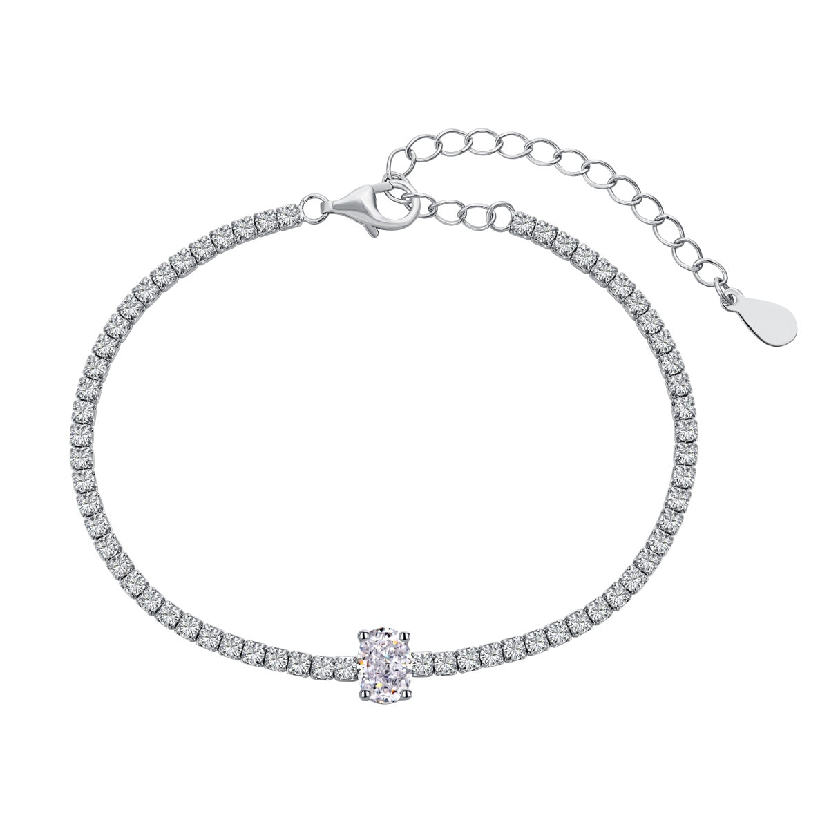 Pomuse 0.75 Carat Exquisite Oval Cut Daily Bracelet