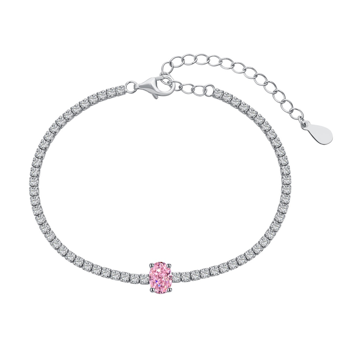 Pomuse 0.75 Carat Exquisite Oval Cut Daily Bracelet