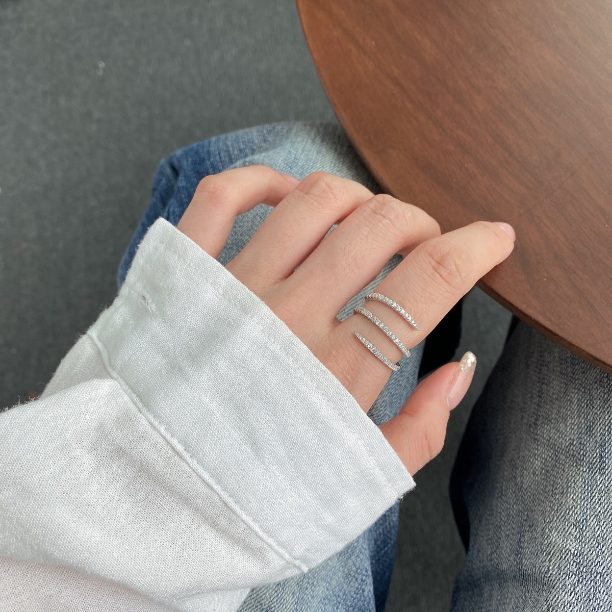 Pomuse Unique Vibrant Entangle Daily Ring