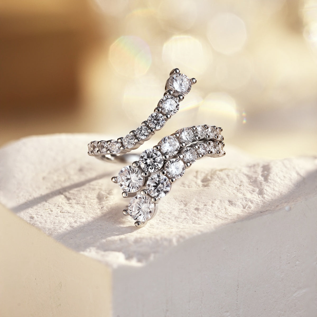 Pomuse Unique Vivid Snake Shape Daily Ring