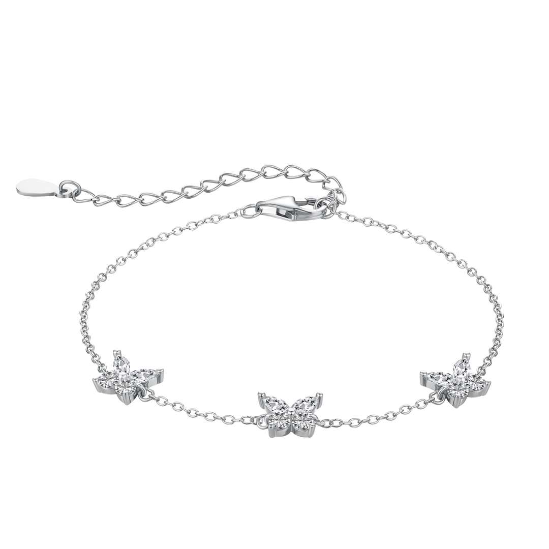 Pomuse Radiant Butterfly Shape Necklace