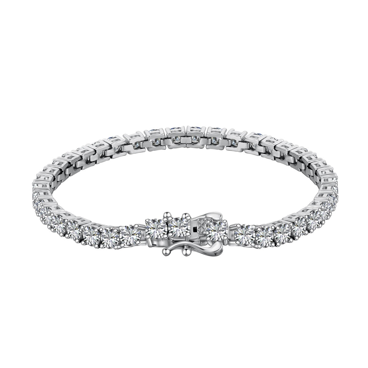 Pomuse Luxurious Ornate Round Cut Tennis Bracelet