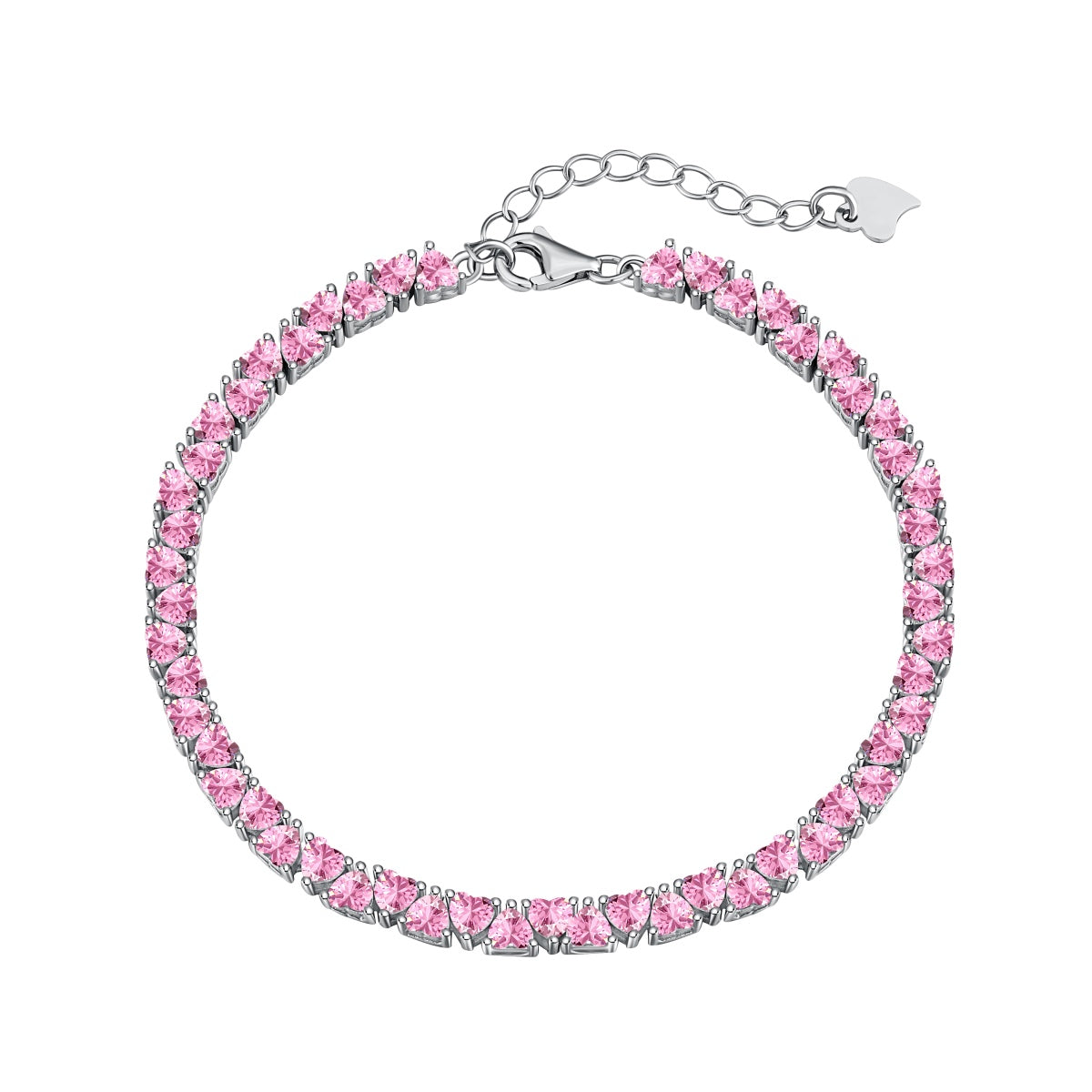 Pomuse Dazzling Romantic Heart Shape Lover Bracelet