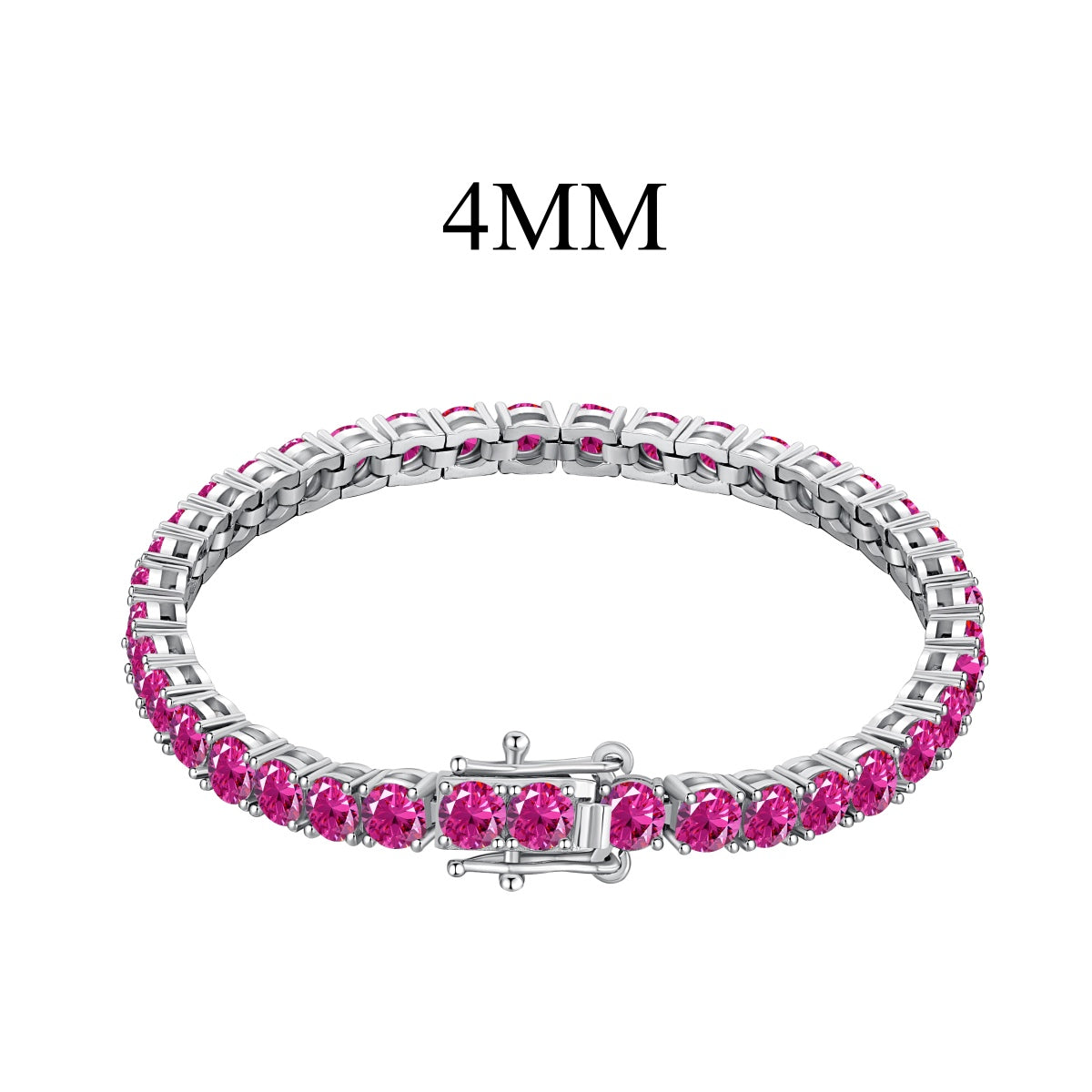 Pomuse Radiant Colorful Round Cut Party Bracelet