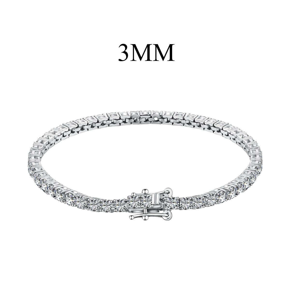 Pomuse Radiant Colorful Round Cut Party Bracelet