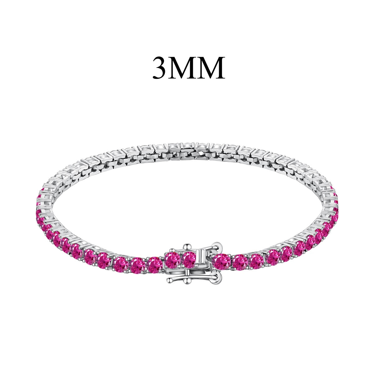 Pomuse Radiant Colorful Round Cut Party Bracelet