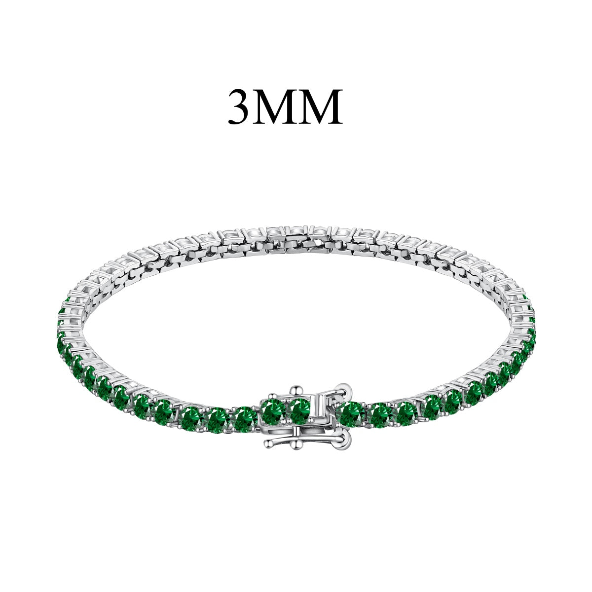 Pomuse Radiant Colorful Round Cut Party Bracelet