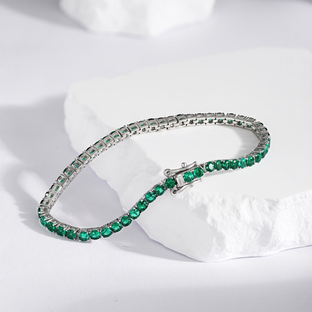 Pomuse Radiant Colorful Round Cut Party Bracelet